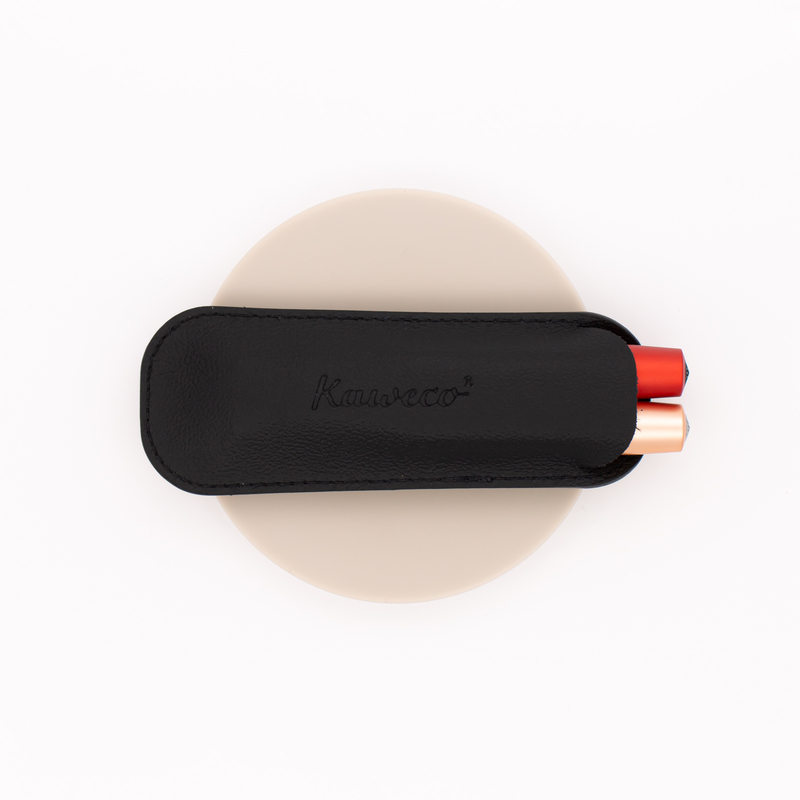 Kaweco Eco Leather Pouch for 2 Pens Black