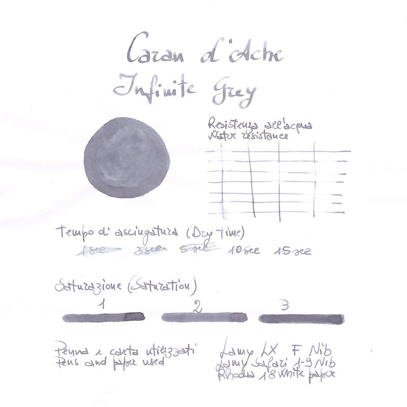 Caran d'Ache Infinite Grey Ink Bottle 50 ml