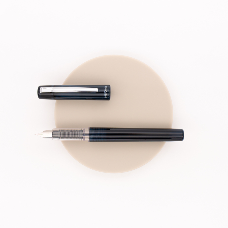 Platinum Prefounte Fountain Pen Graphite Blue