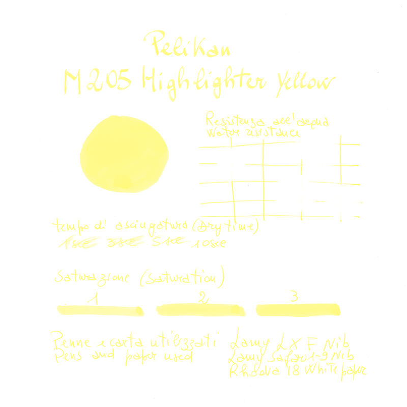 Pelikan M205 Duo Yellow Hightlighter Ink Bottle 30 ml