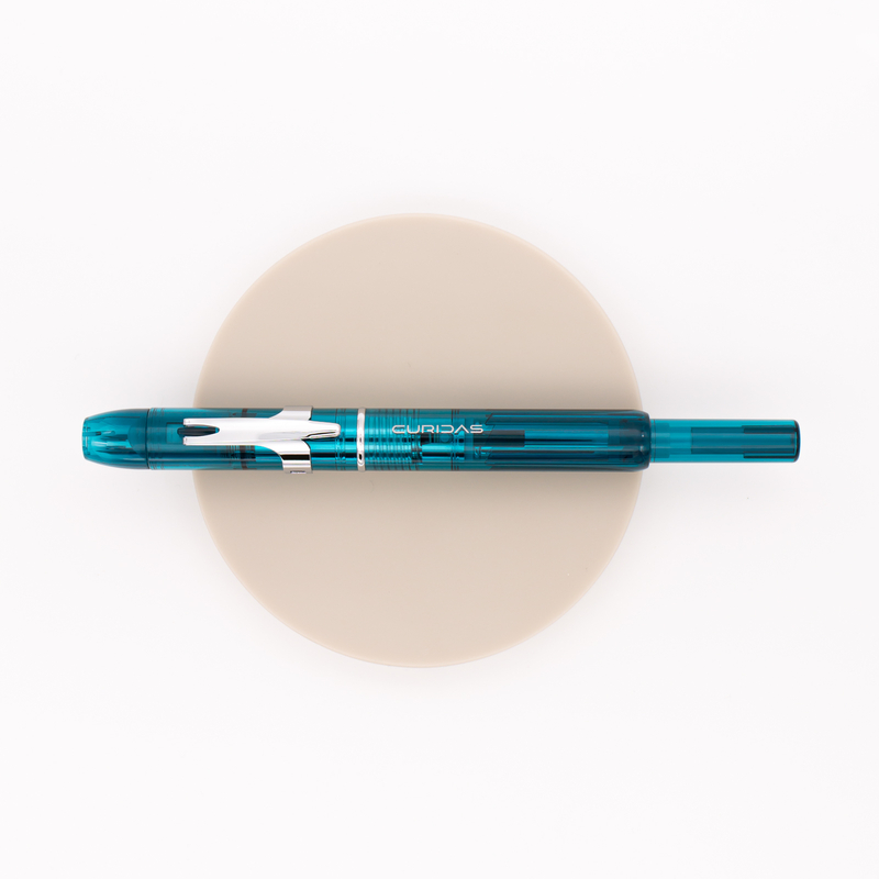 Platinum Curidas Retractable Fountain Pen Urban Green