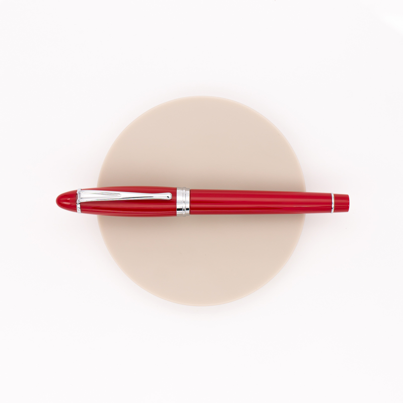 Aurora Ipsilon Demo Colors Fountain Pen Red & Rhodium
