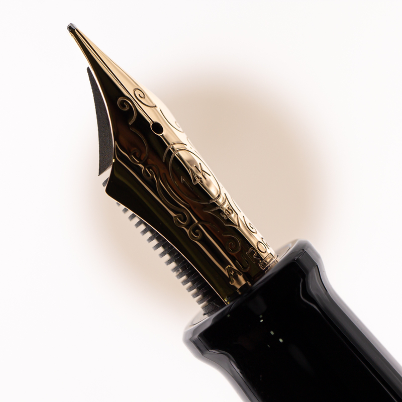 Aurora 88 Big Fountain Pen Black & Gold