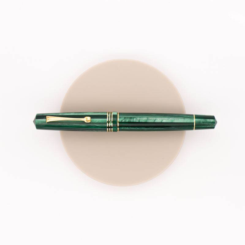 Leonardo Officina Italiana Momento Zero Penna Stilografica Verde Alga & Oro