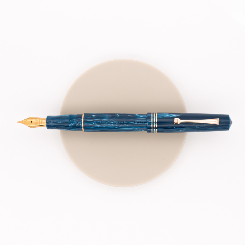 Leonardo Officina Italiana Momento Zero Penna Stilografica Blu Positano & Oro Rosa