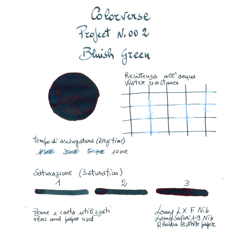 Colorverse Project Ink No. 002 Bluish Green Ink Bottle 65 ml