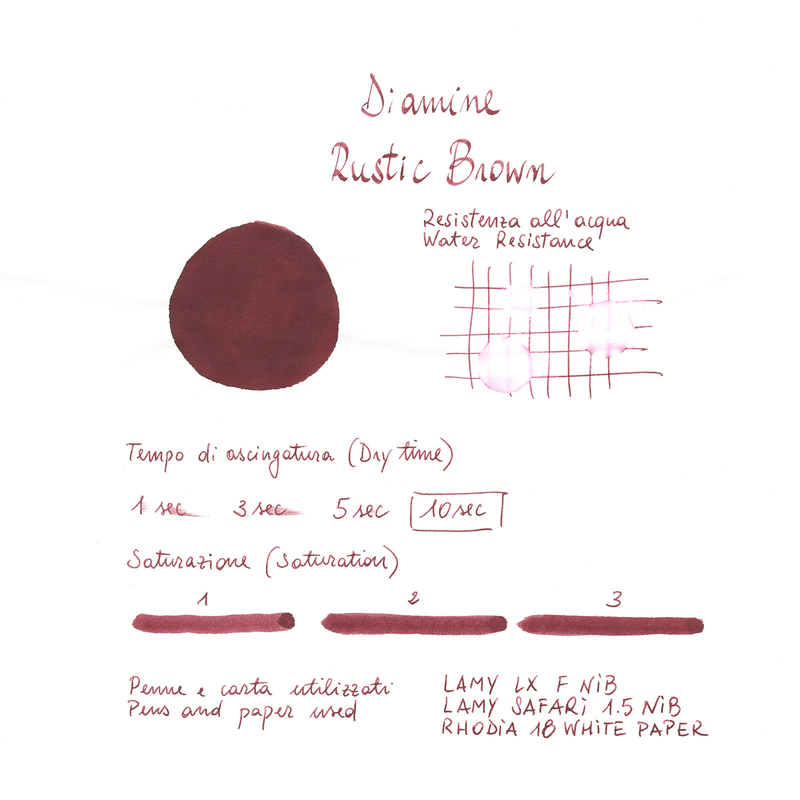 Diamine Rustic Brown Ink Bottle 30 ml