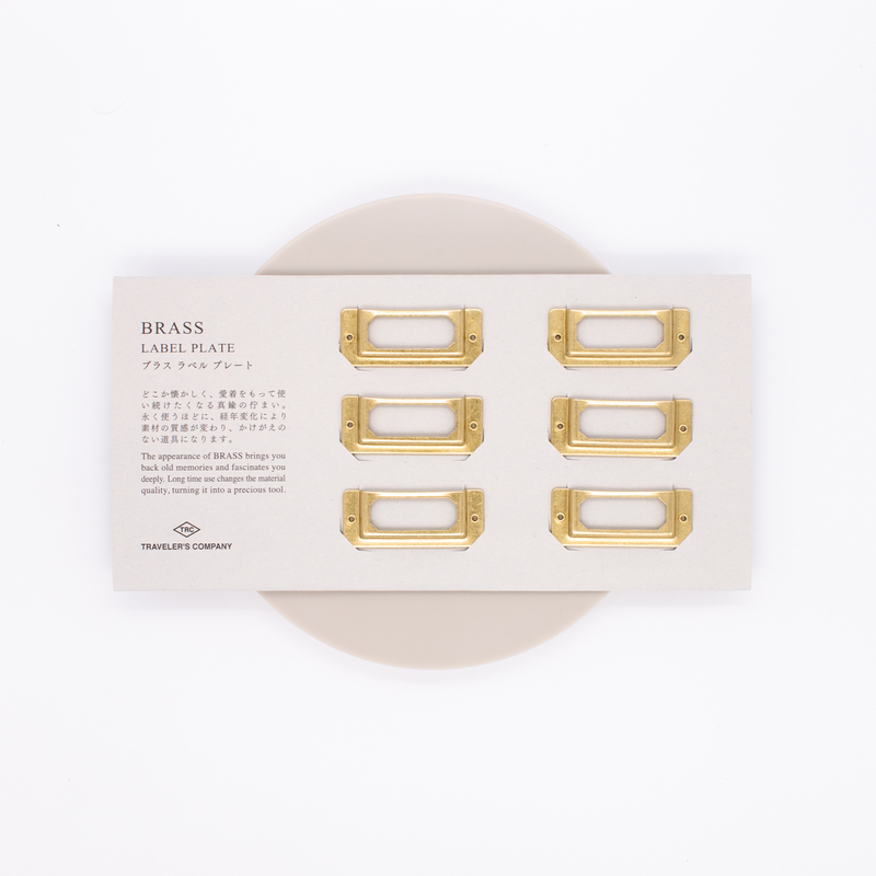 Traveler's Company Brass Targhetta Personalizzabile in Ottone