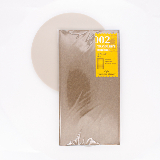 Traveler's Notebook Refill 002 Regular Size Grid Notebook