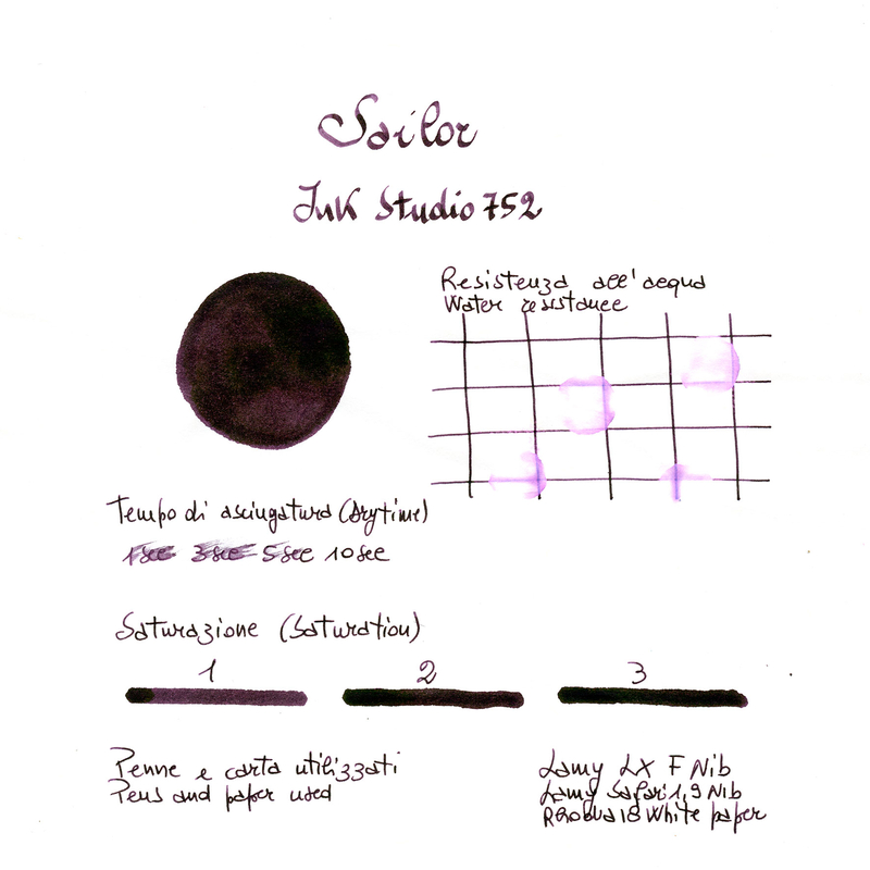 Sailor Ink Studio 752 Inchiostro 20 ml