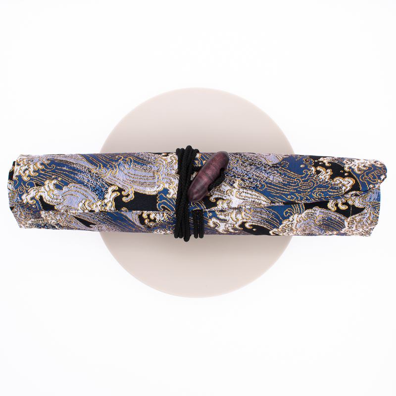 Taccia Kimono Pen Roll Rotolo Portapenne 4 Posti Wave