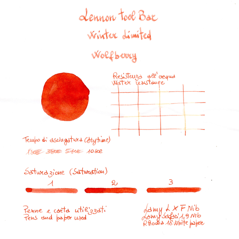 Lennon Tool Bar 2021 Winter Limited Wolfberry Inchiostro 30 ml