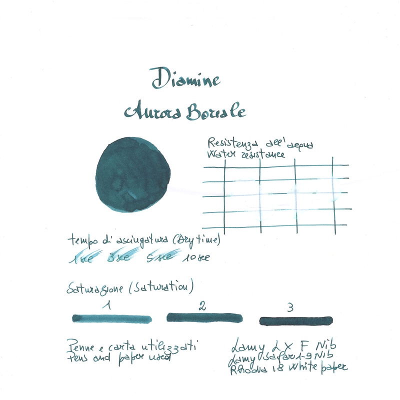 Diamine Aurora Borealis Ink Bottle 80 ml