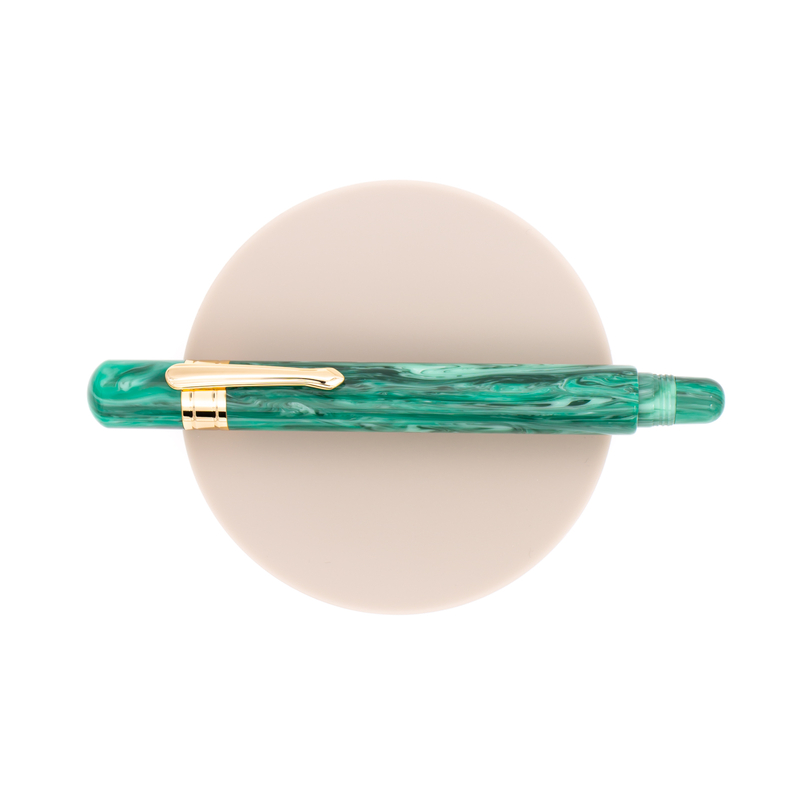 Taccia Covenant Fountain Pen Malachite 14 KT