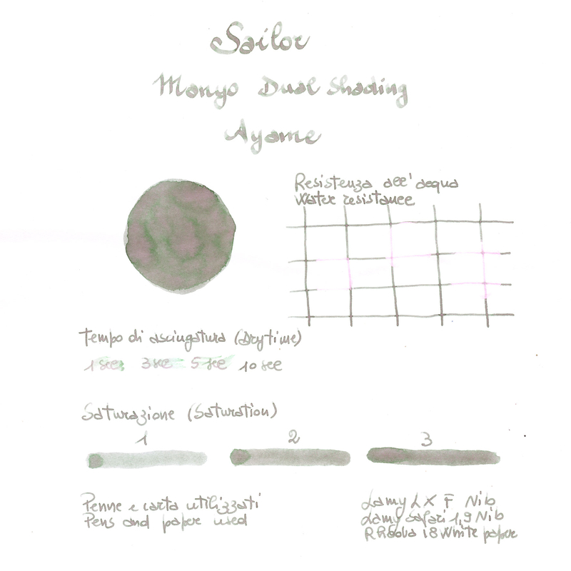 Sailor Manyo Dual Shading Ayame Ink Bottle 50 ml