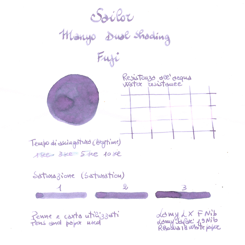 Sailor Manyo Dual Shading Fuji Ink Bottle 50 ml