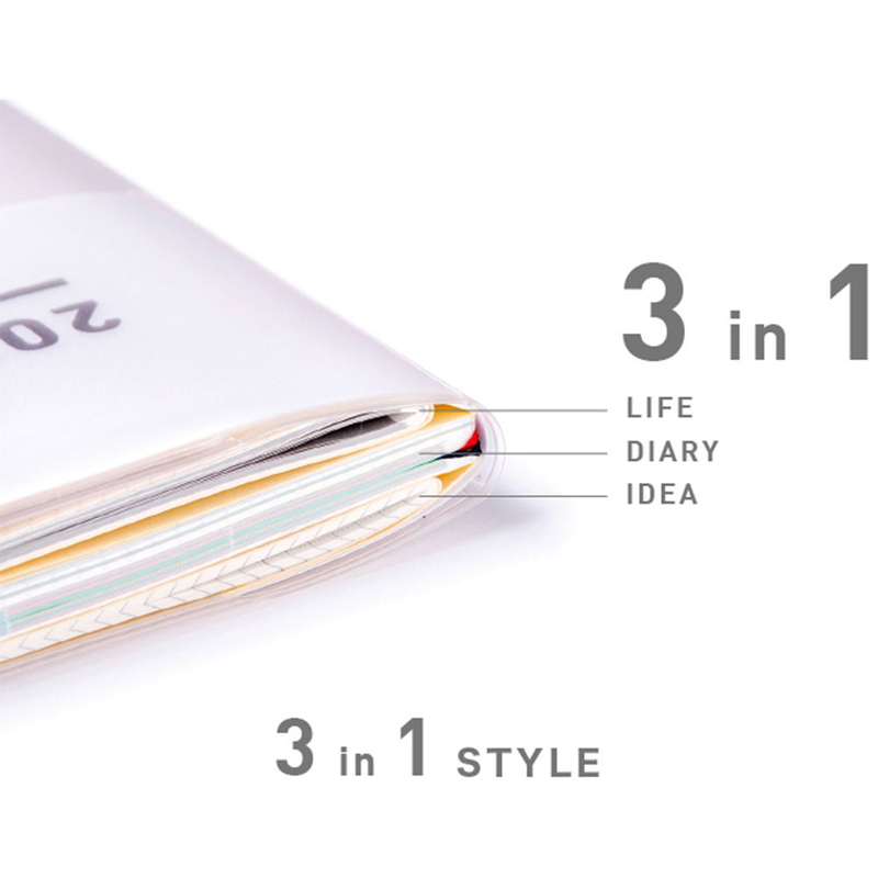 Kokuyo Jibun Techo First Kit Agenda 2023 A5 Slim Rosa
