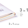 Kokuyo Jibun Techo First Kit Agenda 2023 A5 Slim Rosa