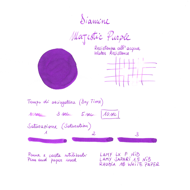 Diamine Majestic Purple Ink Bottle 80 ml