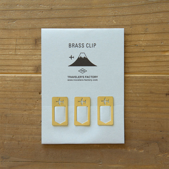 Traveler's Factory Brass Clip Airplane