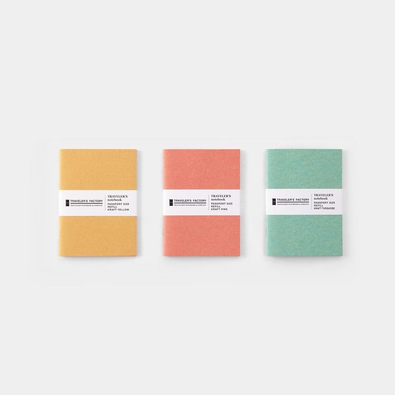 Traveler's Factory Refill Passport Size Kraft Turquoise