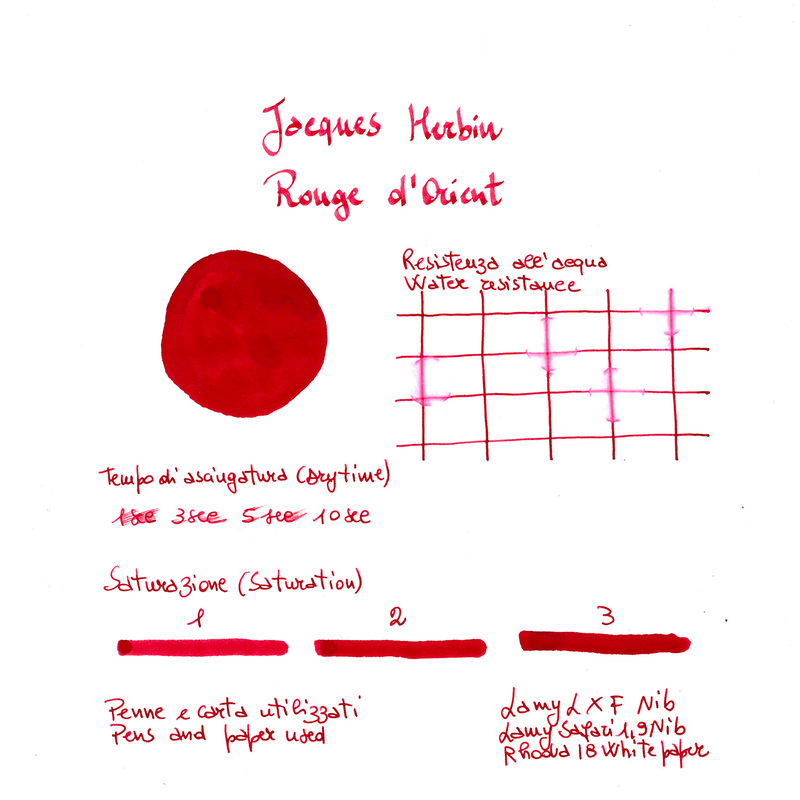 Jacques Herbin Rouge d'Orient Inchiostro 50 ml