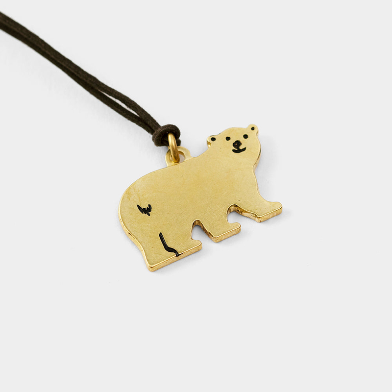 Traveler's Factory Brass Charm Little Bear Edizione Limitata