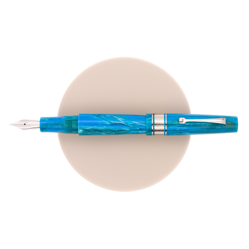 Leonardo Supernova Regular Fountain Pen Star Light Blue & Rhodium