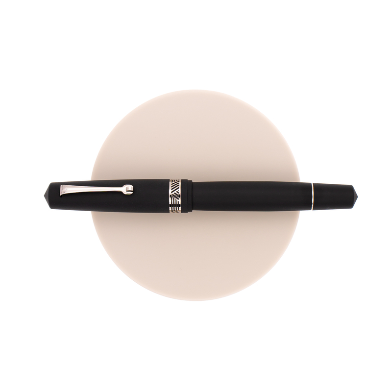 Leonardo Momento Magico Fountain Pen Black Soul Matte & Rhodium