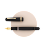 Leonardo Momento Magico Fountain Pen Black Soul Matte & Gold