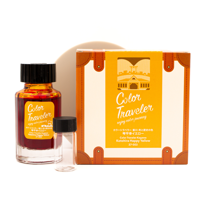 Color Traveler Kotohira Happy Yellow Ink Bottle 30 ml