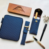 Kyoku Haku Pen Case for 10 Pens Seigaiha