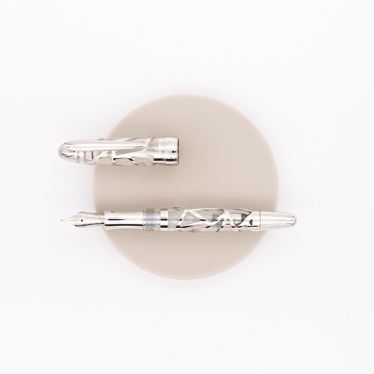 Laban Skeleton Fountain Pen Transparent & Rhodium