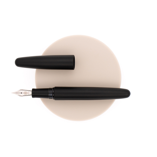 Wancher Dream Pen True Ebonite Penna Stilografica Matt Black & Rodio