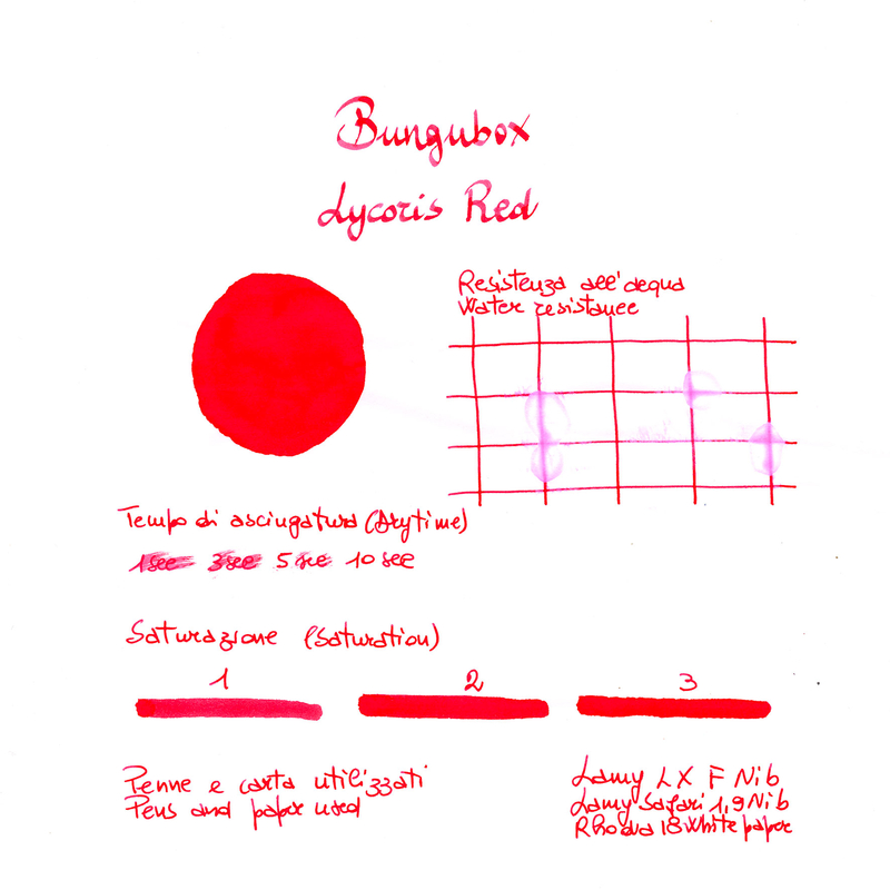 Bungubox Ink Tells More Lycoris Red Inchiostro 30 ml