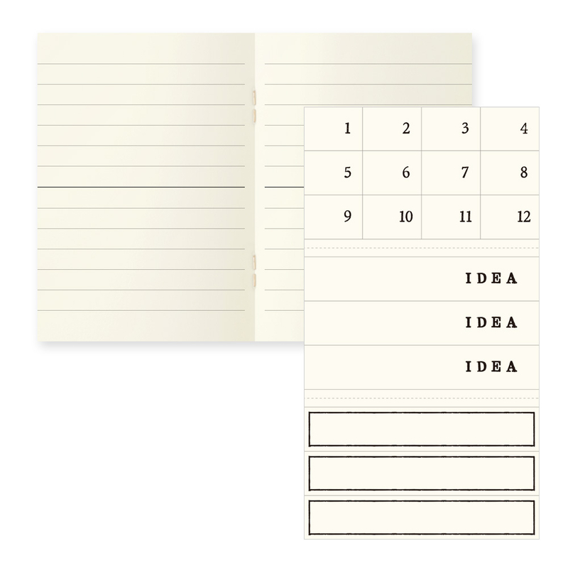 Md Paper Notebook Light A7 Lined 3 pcs Pack