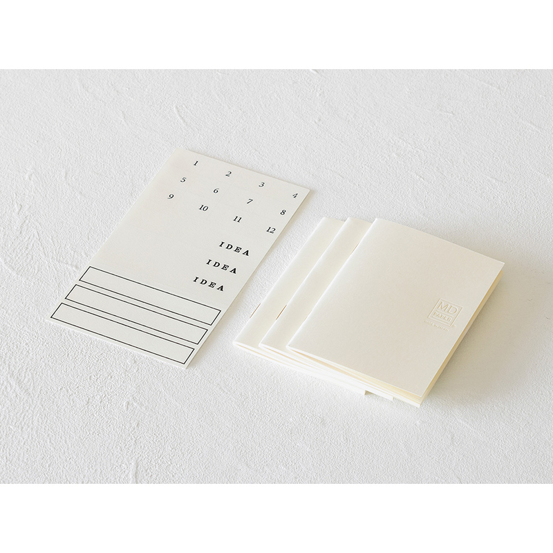 Md Paper Notebook Light A7 Blank 3 pcs Pack
