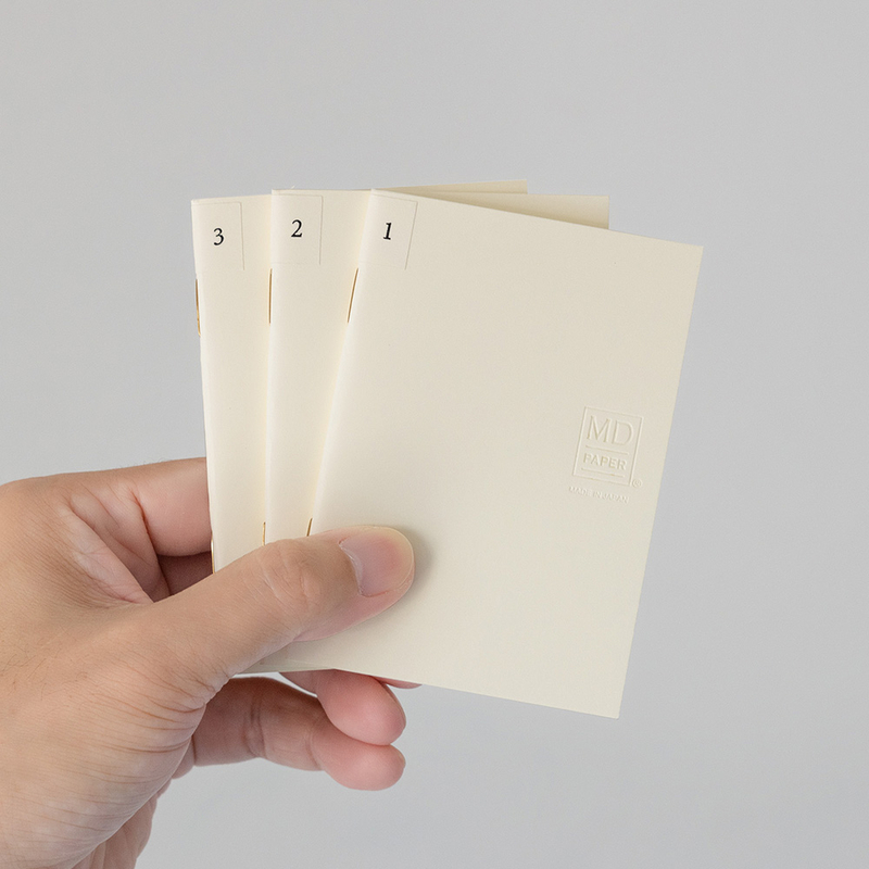 Md Paper Notebook Light A7 Blank 3 pcs Pack