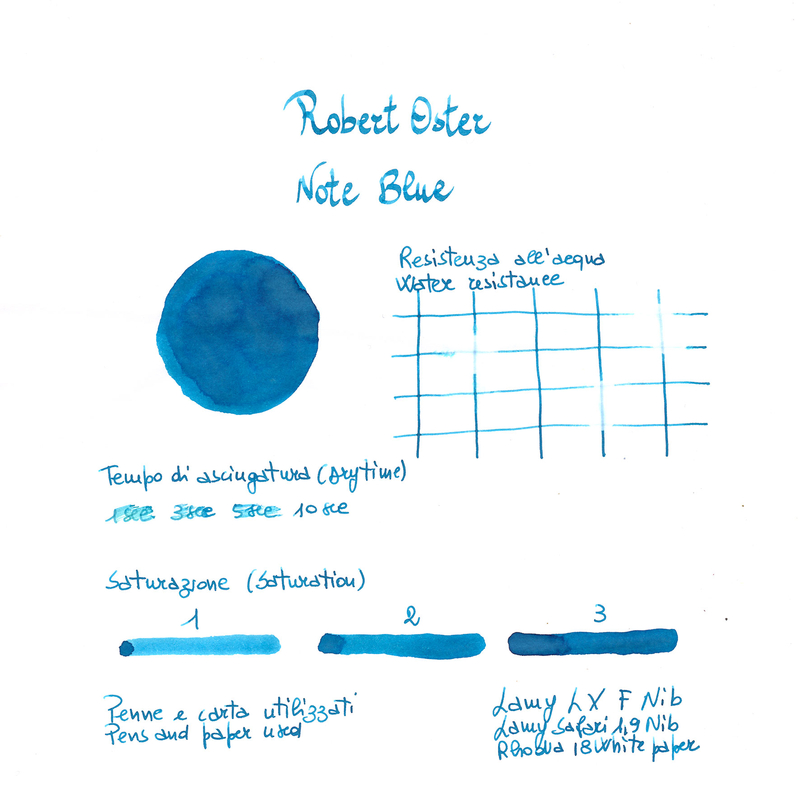 Robert Oster Ten Dollar Note Blue Ink Bottle 50 ml