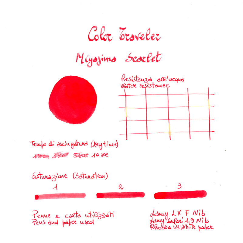 Color Traveler Miyajima Scarlet Inchiostro 30 ml