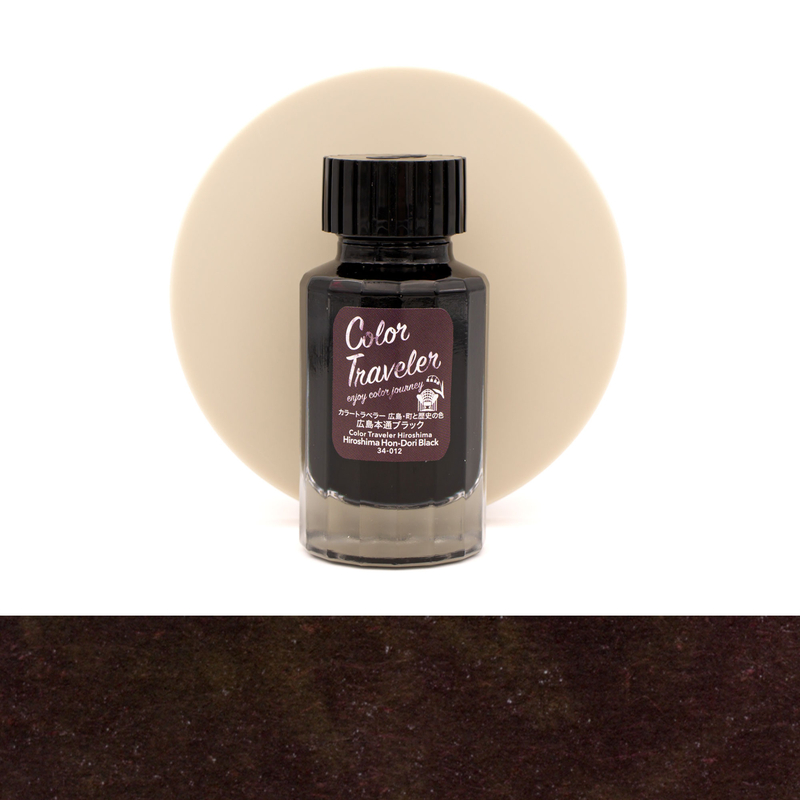 Color Traveler Hiroshima Hon-Dori Black Inchiostro 30 ml