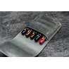 Galen Leather Galen Leather Flap Pen Case for 5 Pens Crazy Horse Smoky Grey