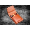 Galen Leather Galen Leather Flap Pen Case for 5 Pens Brown
