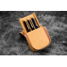 Galen Leather Galen Leather Magnum Opus 3 Slots Pen Case Crazy Horse Brown