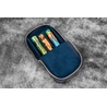 Galen Leather Galen Leather Magnum Opus Portapenne in Pelle 3 Posti Crazy Horse Navy Blue