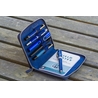 Galen Leather Galen Leather Portapenne in Pelle 5 Posti con Notebook A6 Navy Blue