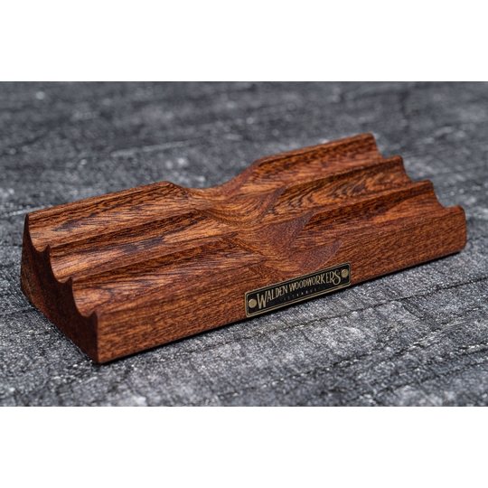 Galen Leather The Pen Bed Wooden Pen Stand Mahogany