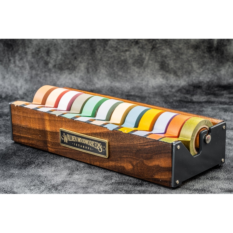 Galen Leather Galen Leather Multi Washi Tape Dispenser in Legno di Noce