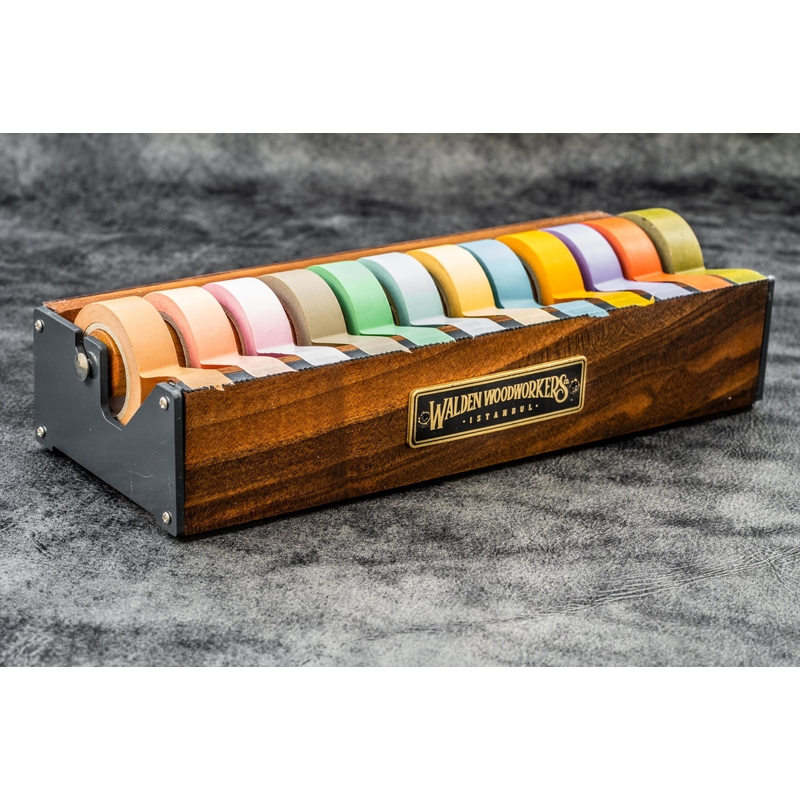 Galen Leather Galen Leather Multi Washi Tape Dispenser in Legno di Noce