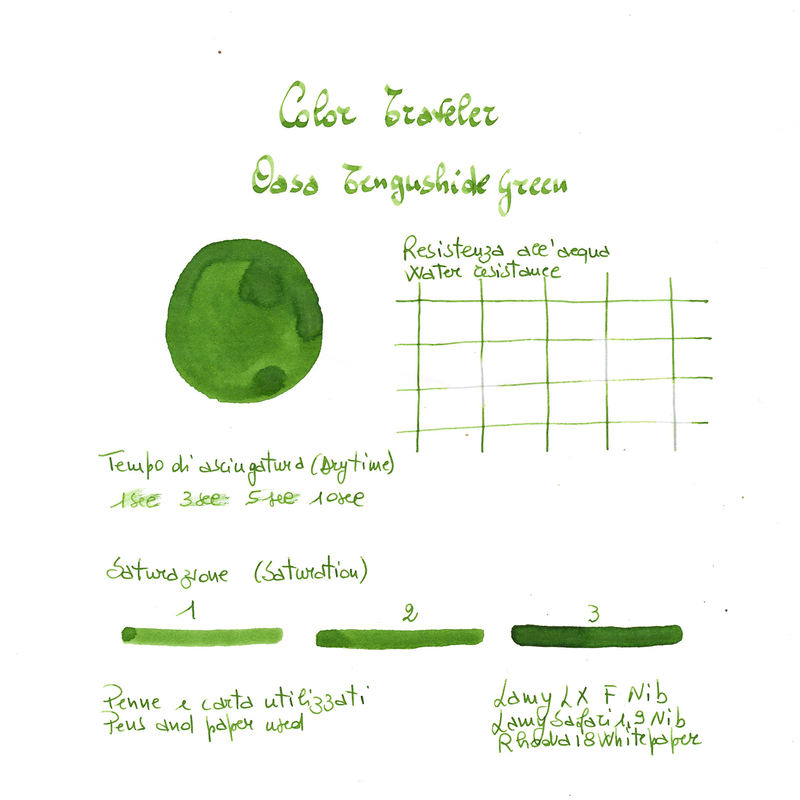 Color Traveler Color Traveler Oasa Tengushide Green Inchiostro 30 ml
